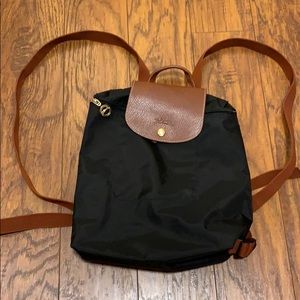 Black le pliage longchamp backpack